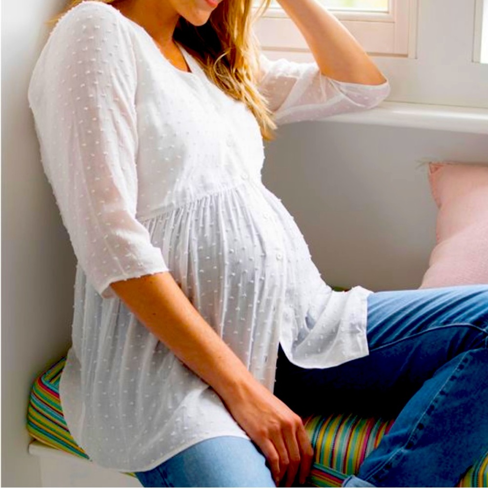 Seraphine Maternity button up top
